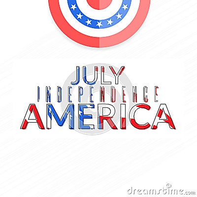 American independence 4th of july Vector Illustration