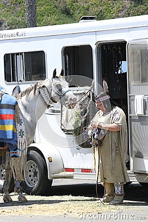 American Indian Editorial Stock Photo