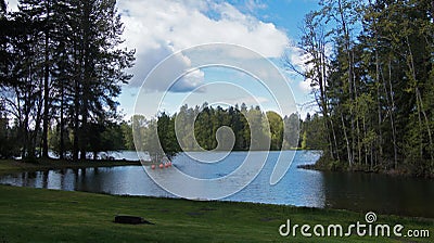 American Lake Tacoma Washington Stock Photo