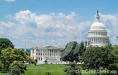 American landmarks in Washington DC Editorial Stock Photo