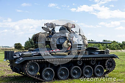 American Light Chaffee Tank and crew. Editorial Stock Photo