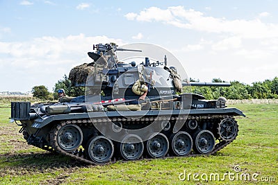 American Light Chaffee Tank and crew. Editorial Stock Photo