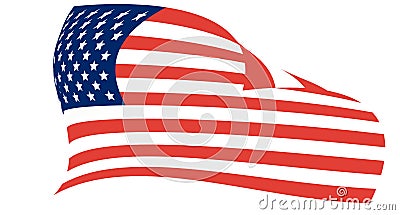 American living flag Stock Photo