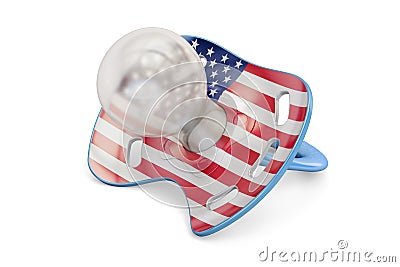 American Maternity and birthrate in USA concept, 3D rendering Stock Photo