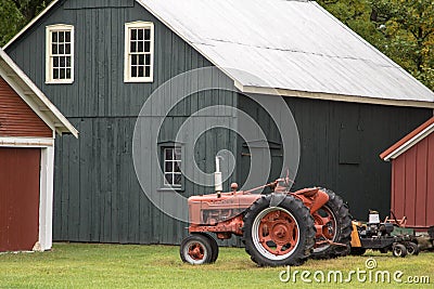 American Midwest Agricultural Farm Background Stock Photo