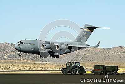 American Military Transport Plane Editorial Stock Photo