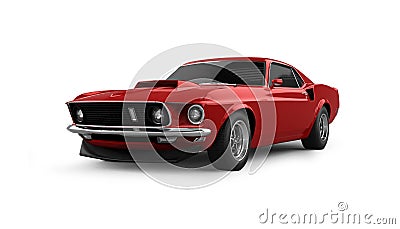 American Muscle Car Stock Photo