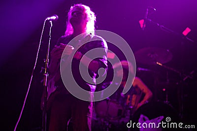 Ariel Pink in concert at Terminal 5 in New York Editorial Stock Photo