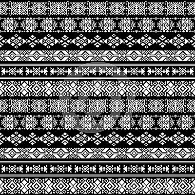 American nativity aztec, tribal peruvian vector seamless pattern Vector Illustration