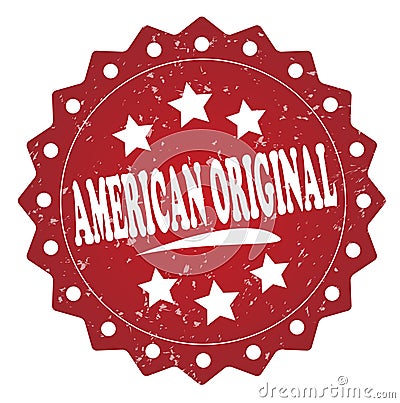 American original grunge stamp Stock Photo