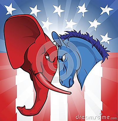 American politics Vector Illustration