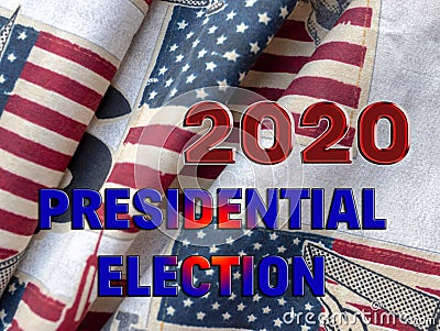 American Presidential Election 2020 background design Stock Photo