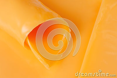 American Processed Cheese Slices Macro Stock Photo