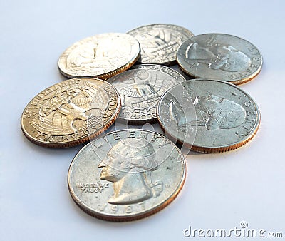 American quarters usa Stock Photo