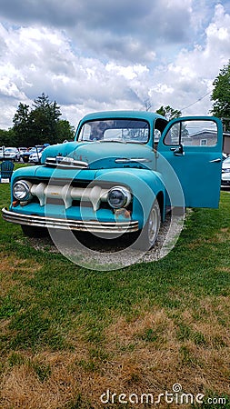 American retro car Ford F-100 1950 Editorial Stock Photo