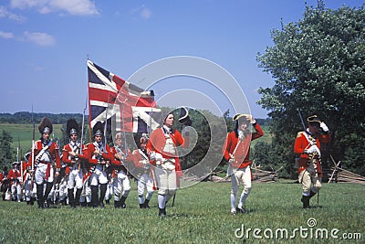 American Revolution reenactment Editorial Stock Photo