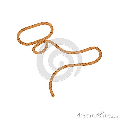 American rodeo season. Wild West. Rodeo rope. Vector Illustration