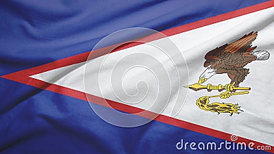 American Samoa flag with fabric texture Stock Photo