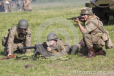 American Second World War Soldiers Editorial Stock Photo