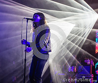 Borns in concert The Bonnaroo Music and Arts Festival Editorial Stock Photo