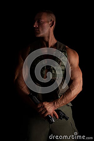 American soldier. Stock Photo