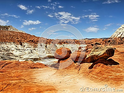 American Southwest, Colorful Desert Landscape Stock Photo