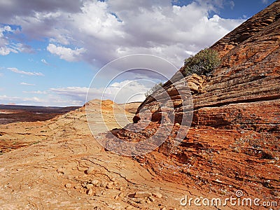 American Southwest, Colorful Desert Landscape Stock Photo