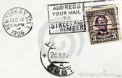 American Stamp Editorial Stock Photo
