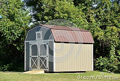 American style wooden shed Stock Photo