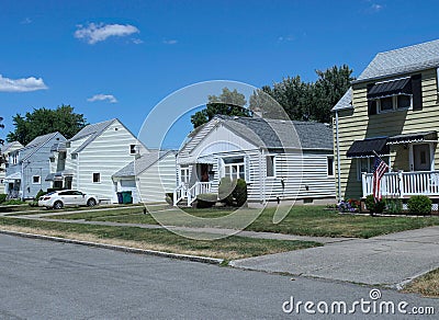American suburban residential street Stock Photo