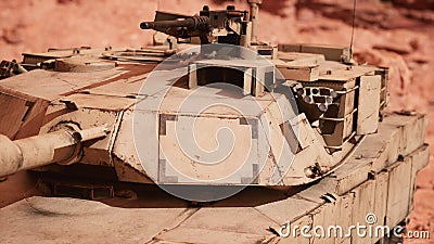 american tank Abrams in afghanistan Stock Photo