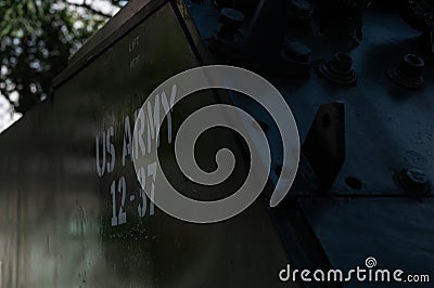 American Tank at War Remnants Museum Vietnam Editorial Stock Photo
