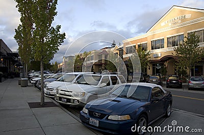 American town center Editorial Stock Photo