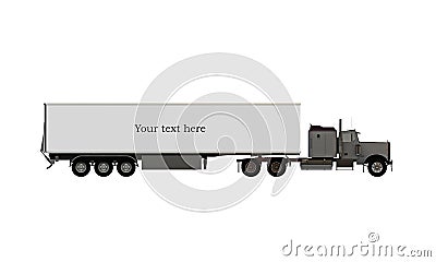 American truck Stock Photo