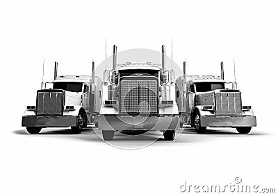 American Trucks Stock Photo