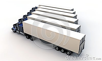 American trucks Stock Photo