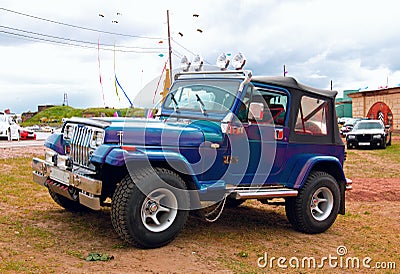 American tuning off-road car. Editorial Stock Photo