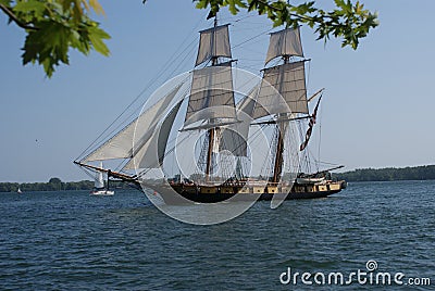 American War of 1812 replica sailing ship in Toronto by Peter J. Restivo. Editorial Stock Photo
