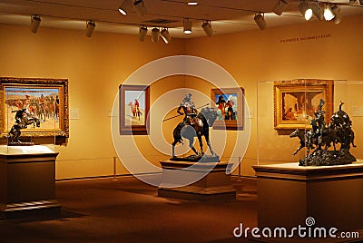 The American Wing of the Chicago Art Institute Editorial Stock Photo
