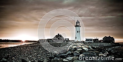 Americas 11th Oldest Lighthouse Stock Photo