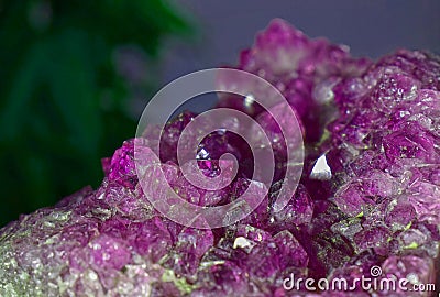 Amethyst Amethyst is a beautiful and rare and expensive original cube Stock Photo