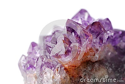 Amethyst crystal Stock Photo