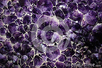 Amethyst Crystals Stock Photo