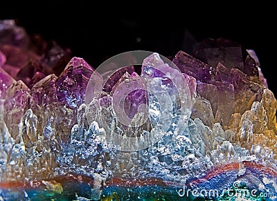 Amethyst Crystals Stock Photo