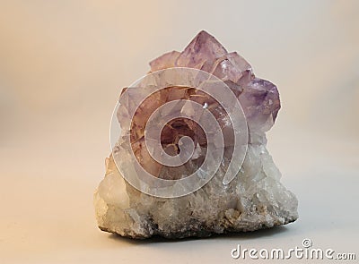 Amethyst Crystals Stock Photo