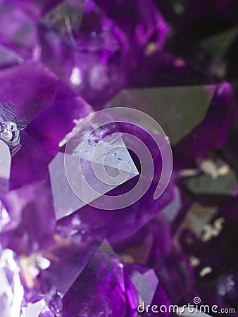 Amethyst druse Stock Photo