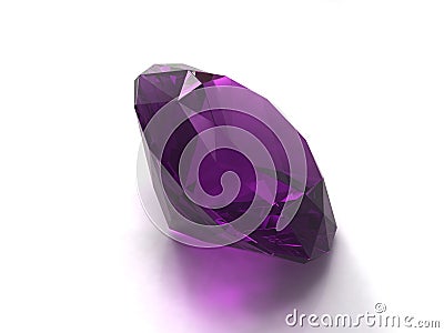 Amethyst gem Stock Photo