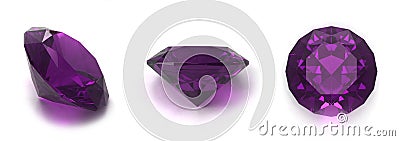 Amethyst gems Stock Photo