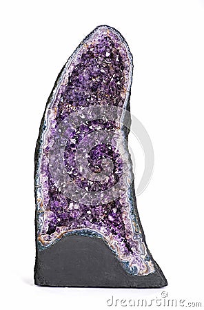 Amethyst Geode. Stock Photo