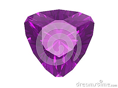 Amethyst isolated on white background Stock Photo